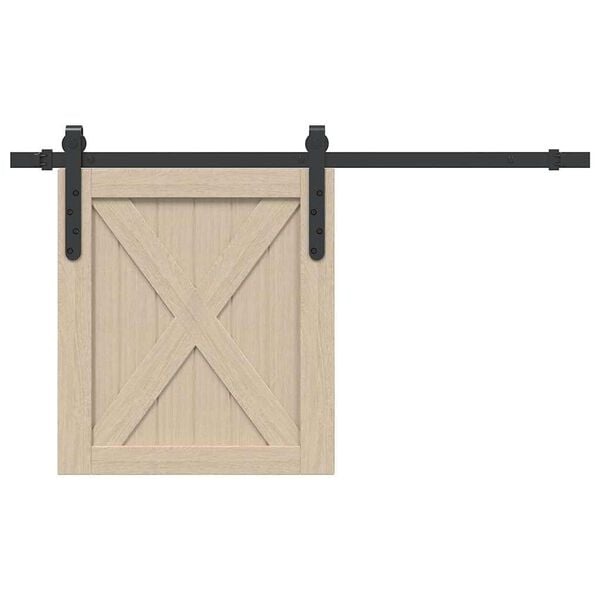 Vidaxl Kit rail porte coulissante 91 cm Noir Taille M - 31% de remise