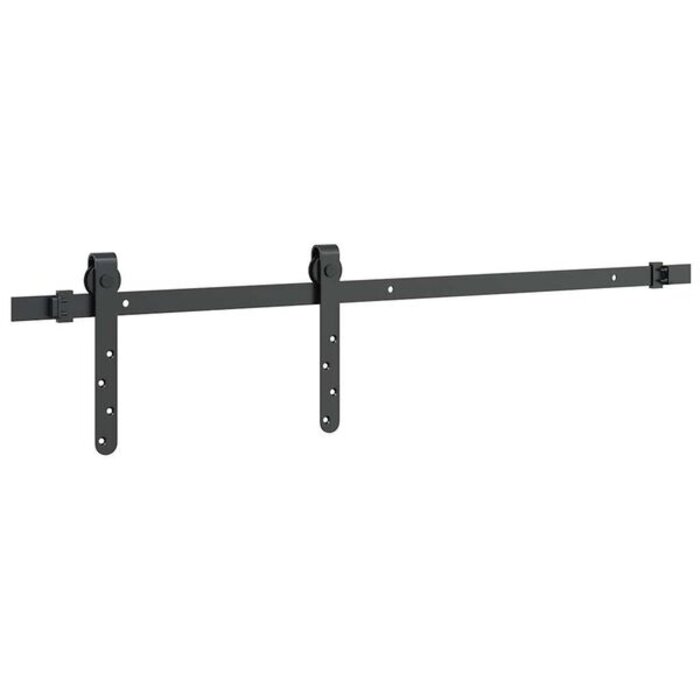 Vidaxl Kit rail porte coulissante 91 cm Noir Taille M - 31% de remise
