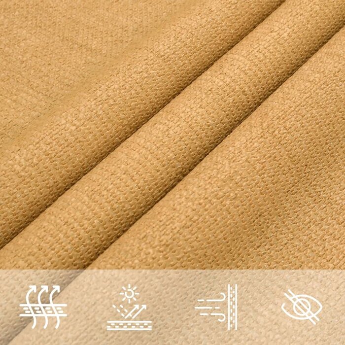 Vidaxl Voile d'ombrage rectangulaire 3x4 m sable - 32% de remise