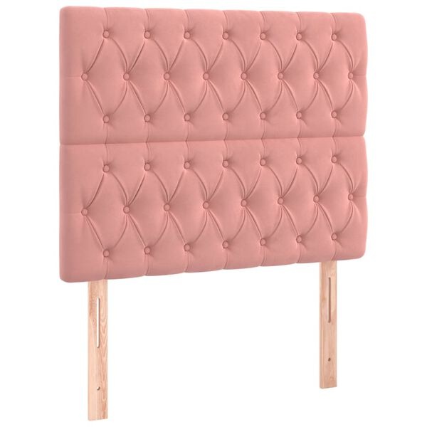 Vidaxl Tête de lit en velours rose 90x128cm - 33% de remise