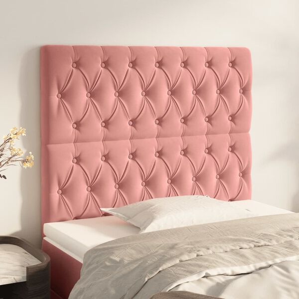Vidaxl Tête de lit en velours rose 90x128cm - 33% de remise
