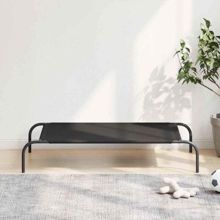 Vidaxl Panier pour chien surélevé 110x65cm - Noir - 31% de remise