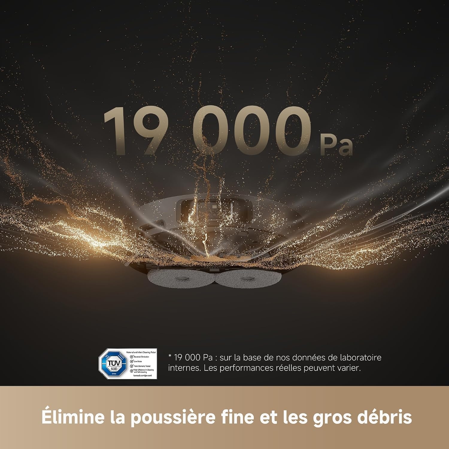 Dreame Robot aspirateur et laveur 19 000 Pa - 35% de remise