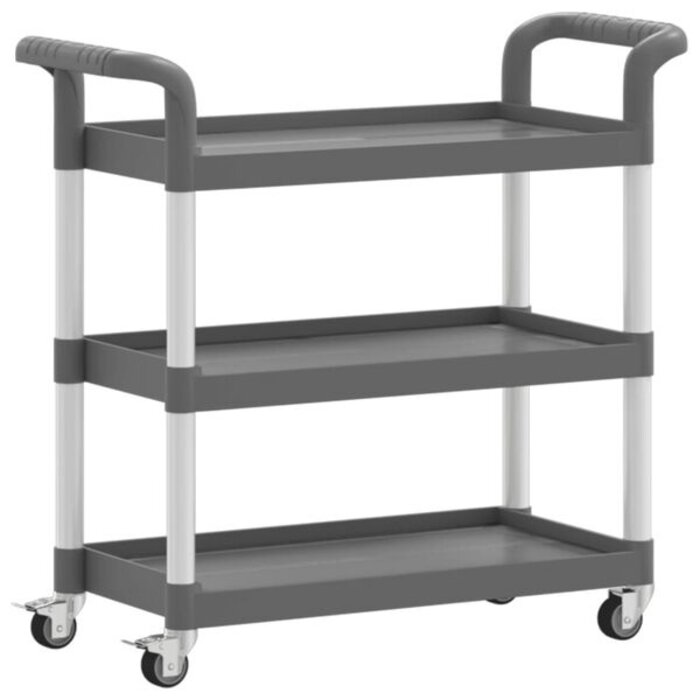 Vidaxl Chariot de service 3 niveaux 77x34x72 cm - 34% de remise