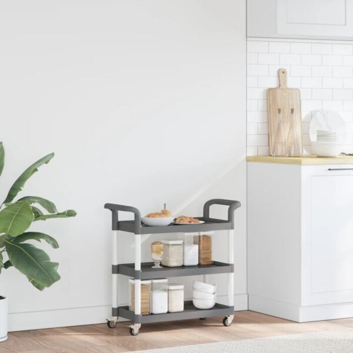 Vidaxl Chariot de service 3 niveaux 77x34x72 cm - 34% de remise
