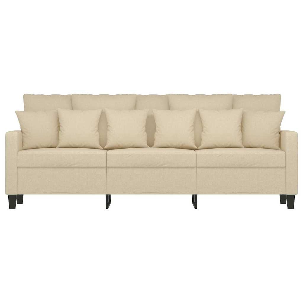 Vidaxl Canapé 3 places 180 cm crème - 35% de remise
