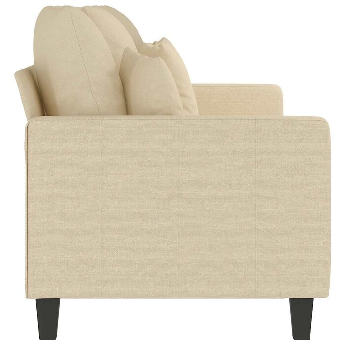 Vidaxl Canapé 3 places 180 cm crème - 35% de remise