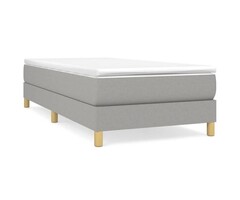 Vidaxl Cadre de lit en tissu gris clair 100 x 200 cm - 34% de remise