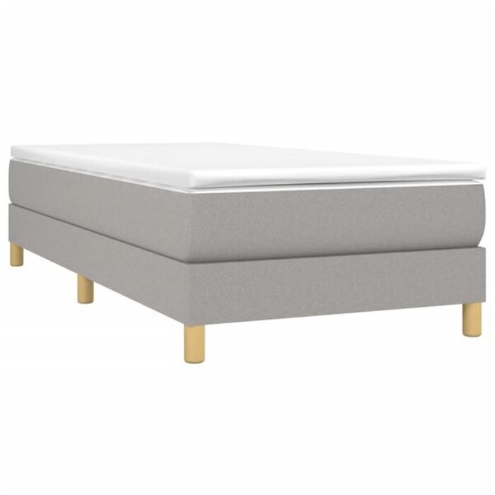 Vidaxl Cadre de lit en tissu gris clair 100 x 200 cm - 34% de remise
