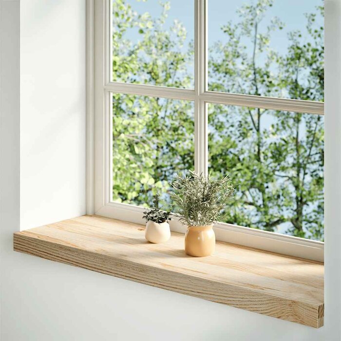 Vidaxl Lot de 2 tablettes en chêne massif 70x25x2 cm - 35% de remise