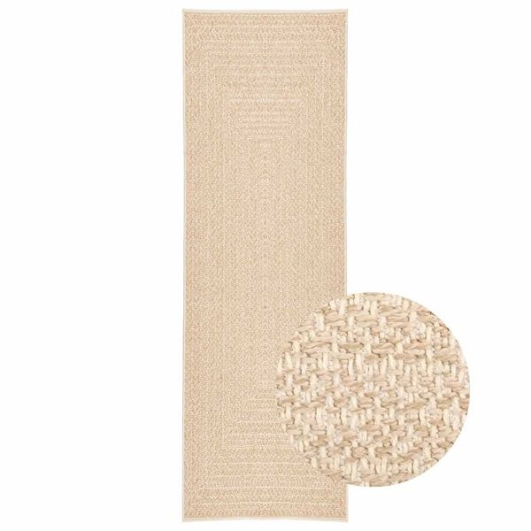 Vidaxl Tapis d'extérieur et intérieur ZIZUR 80x250 cm aspect jute - 34% de remise