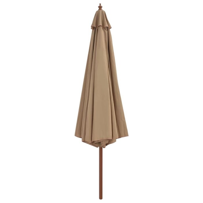 Vidaxl Parasol de jardin 350 cm Bruin grijs taille L - 34% de remise