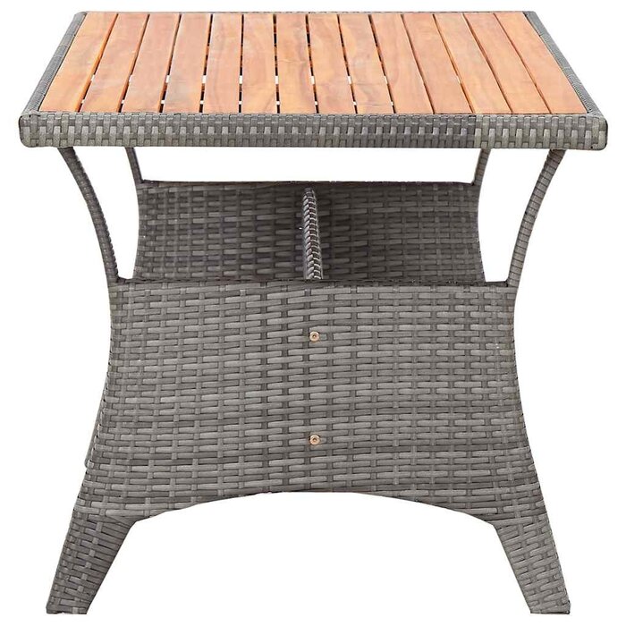 Vidaxl Table de jardin acacia et résine 120x70 cm - 35% de remise