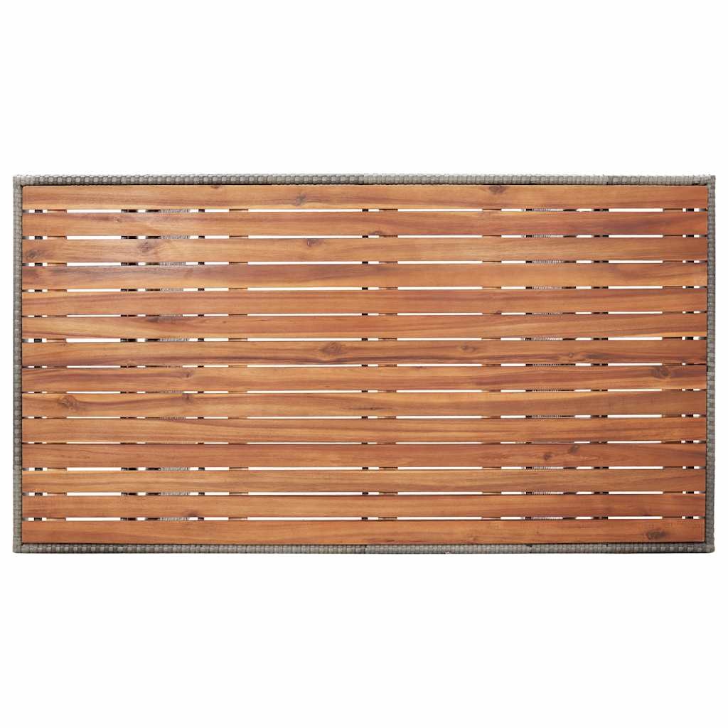 Vidaxl Table de jardin acacia et résine 120x70 cm - 35% de remise