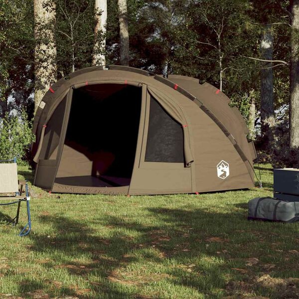 Vidaxl Tente de pêche 4 places imperméable - Vert olive - 35% de remise
