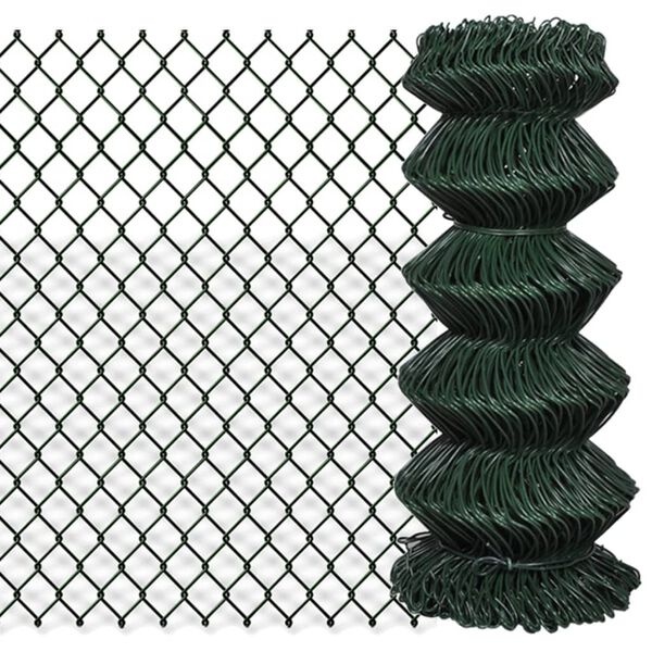 Vidaxl Grillage de clôture acier vert 0,8 x 25 m - 34% de remise