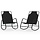 Lot de 2 chaises longues basculantes Zwart L - 34% de remise