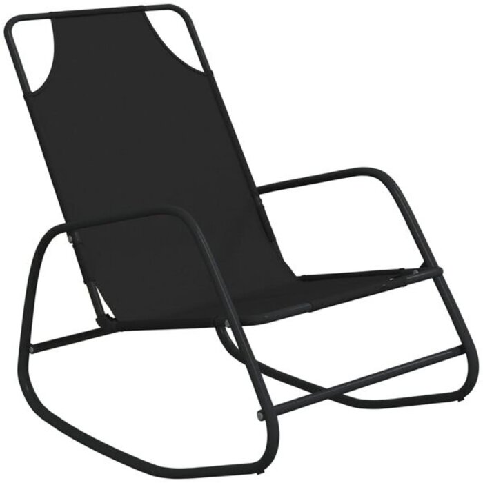 Vidaxl Lot de 2 chaises longues basculantes Zwart L - 34% de remise