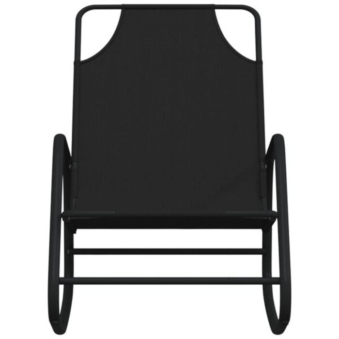 Vidaxl Lot de 2 chaises longues basculantes Zwart L - 34% de remise