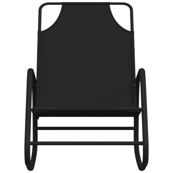 Vidaxl Lot de 2 chaises longues basculantes Zwart L - 34% de remise