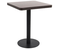 Vidaxl Table de bistrot 60x60 cm MDF brun foncé - 34% de remise