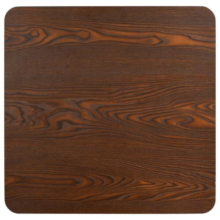 Vidaxl Table de bistrot 60x60 cm MDF brun foncé - 34% de remise