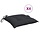 Lot de 4 coussins de chaise noirs 40x40x7 cm - 31% de remise
