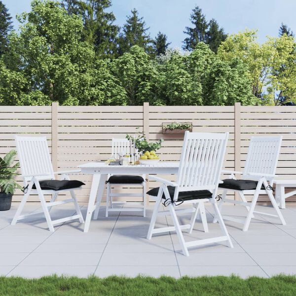 Vidaxl Lot de 4 coussins de chaise noirs 40x40x7 cm - 31% de remise