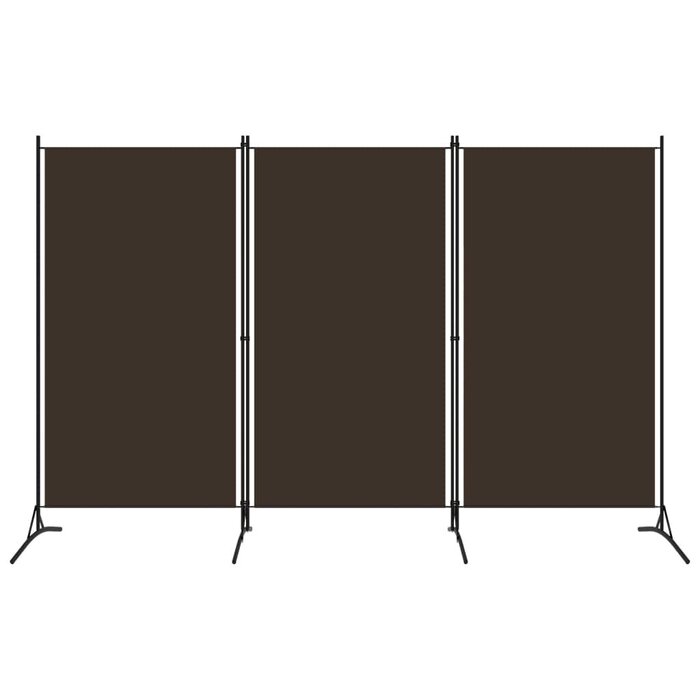 Vidaxl Paravent 3 panneaux 260x180 cm Marron - 32% de remise