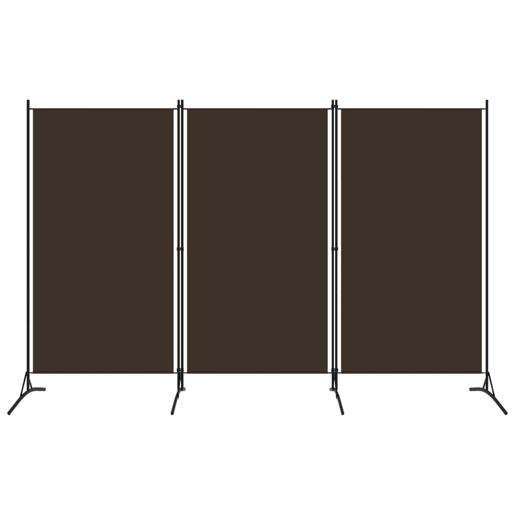 Vidaxl Paravent 3 panneaux 260x180 cm Marron - 32% de remise