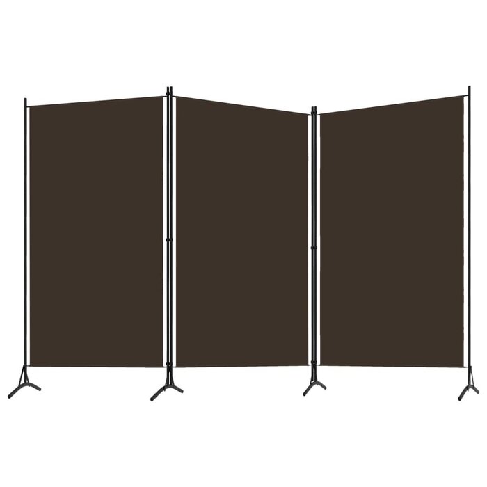 Vidaxl Paravent 3 panneaux 260x180 cm Marron - 32% de remise