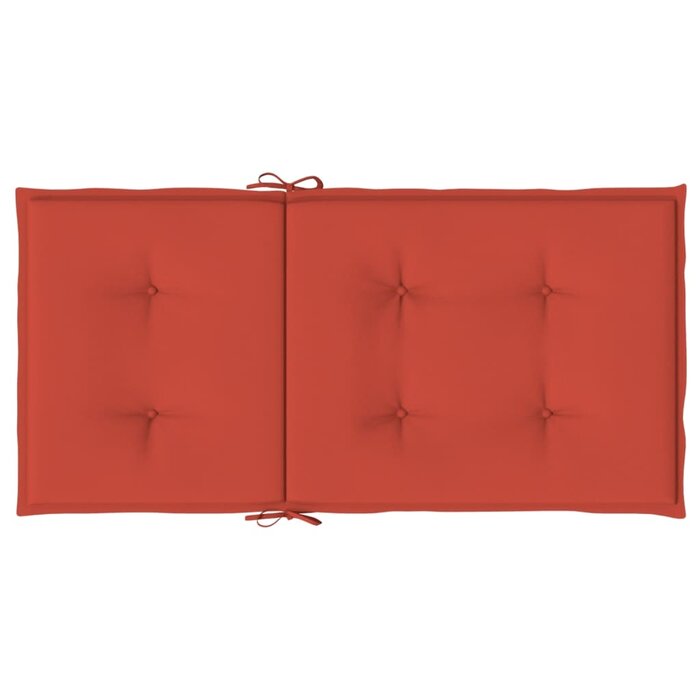 Vidaxl Lot de 4 coussins de chaise rouge chiné 100x50cm - 34% de remise