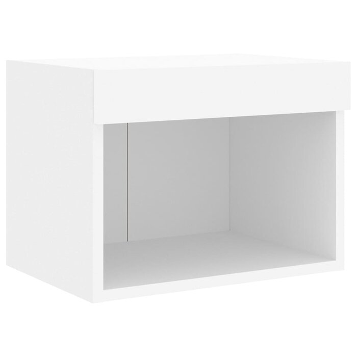 Vidaxl Table de chevet suspendue LED blanc - 30% de remise