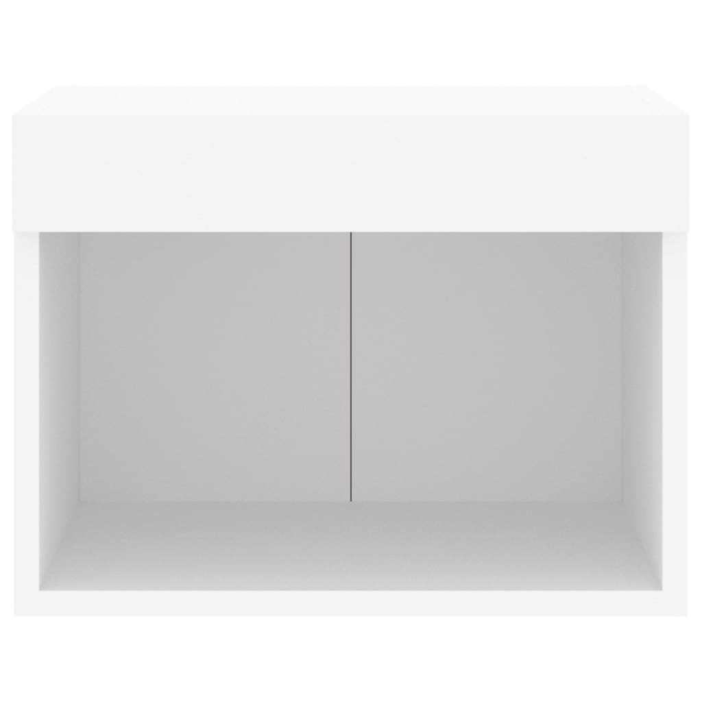 Vidaxl Table de chevet suspendue LED blanc - 30% de remise