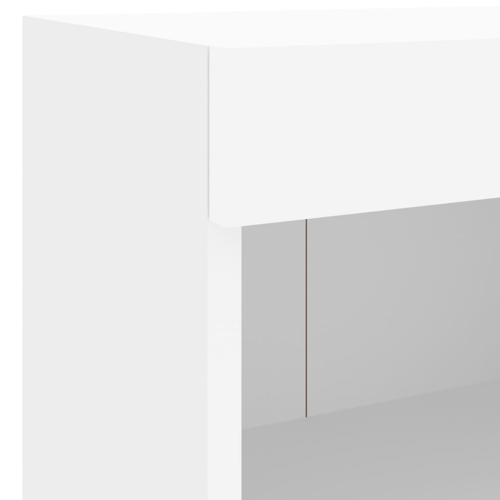 Vidaxl Table de chevet suspendue LED blanc - 30% de remise