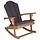 Fauteuil à bascule Adirondack en teck massif - 35% de remise