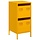 Commode 2 tiroirs jaune moutarde acier - 34% de remise