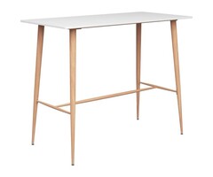 Vidaxl Table de bar 120x60x105 cm blanc - 37% de remise