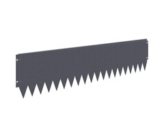 Vidaxl Bordures de pelouse acier anthracite 103x25cm (lot de 10) - 34% de remise