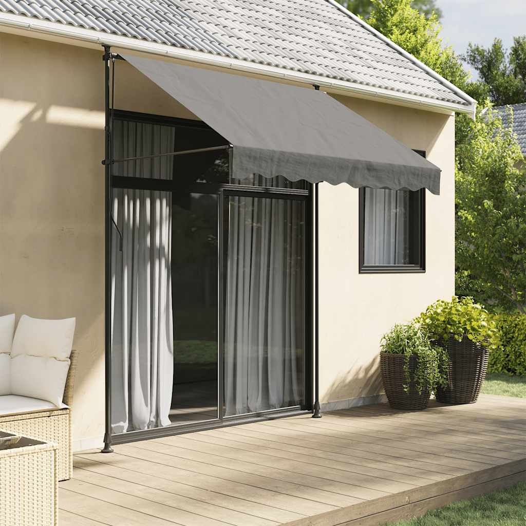 Vidaxl Store banne rétractable 200x150cm anthracite - 35% de remise