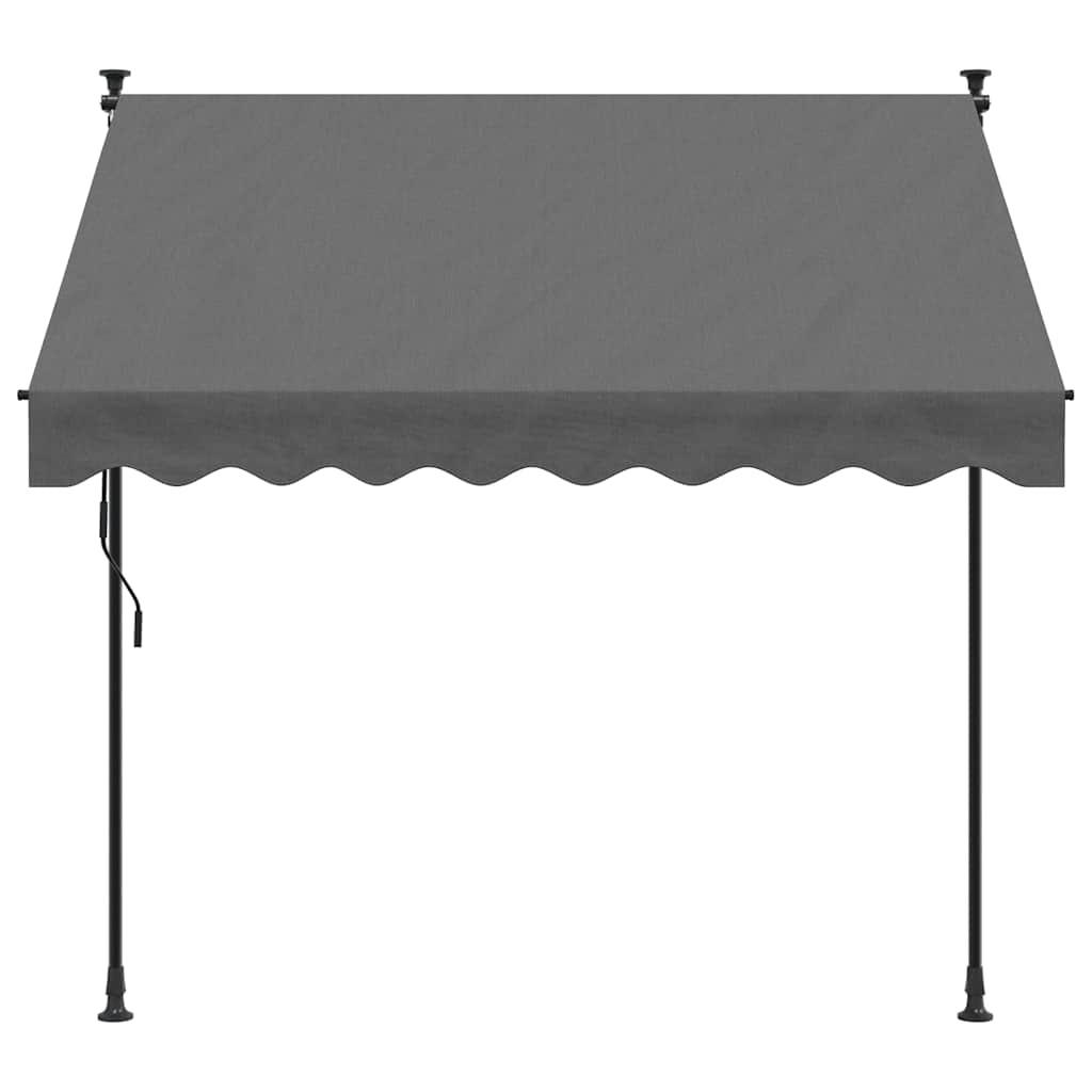 Vidaxl Store banne rétractable 200x150cm anthracite - 35% de remise