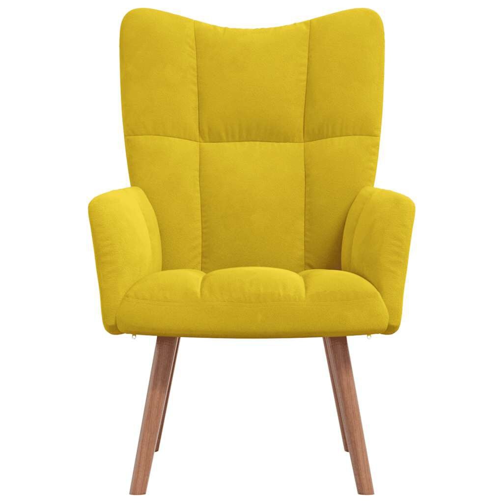 Vidaxl Fauteuil relax en velours jaune moutarde - 34% de remise