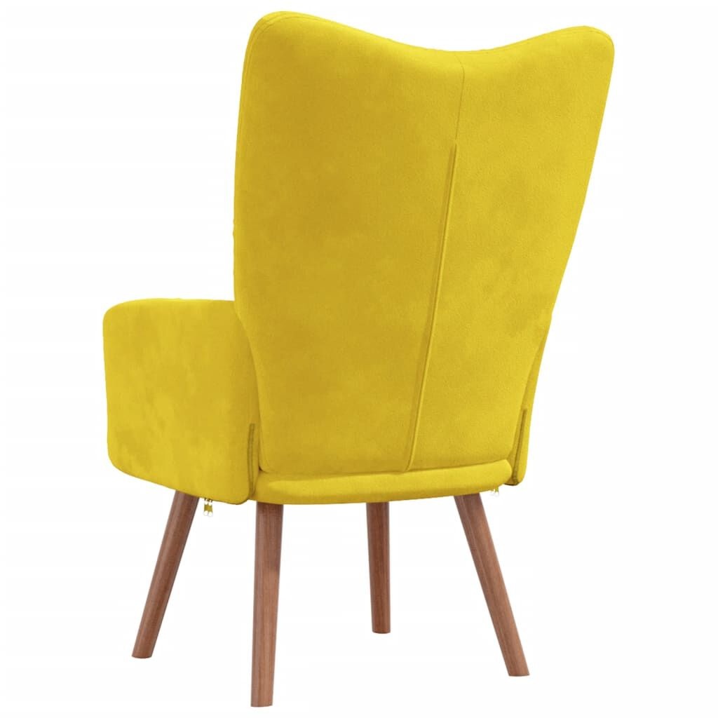 Vidaxl Fauteuil relax en velours jaune moutarde - 34% de remise