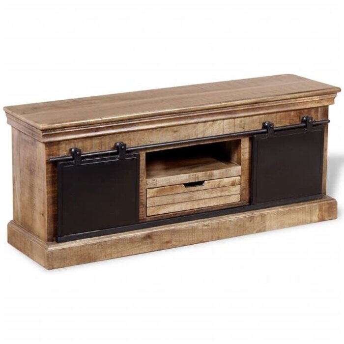 Vidaxl Meuble TV Hout Cl - Bois de manguier - 35% de remise
