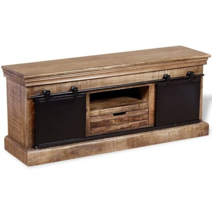 Vidaxl Meuble TV Hout Cl - Bois de manguier - 35% de remise