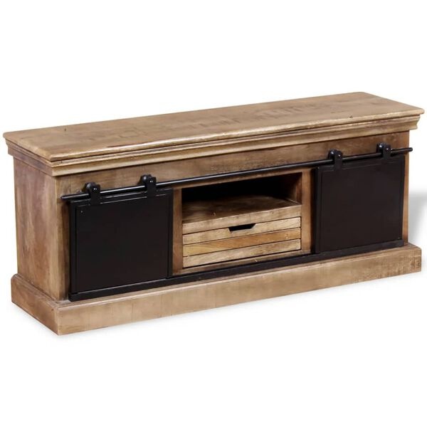 Vidaxl Meuble TV Hout Cl - Bois de manguier - 35% de remise