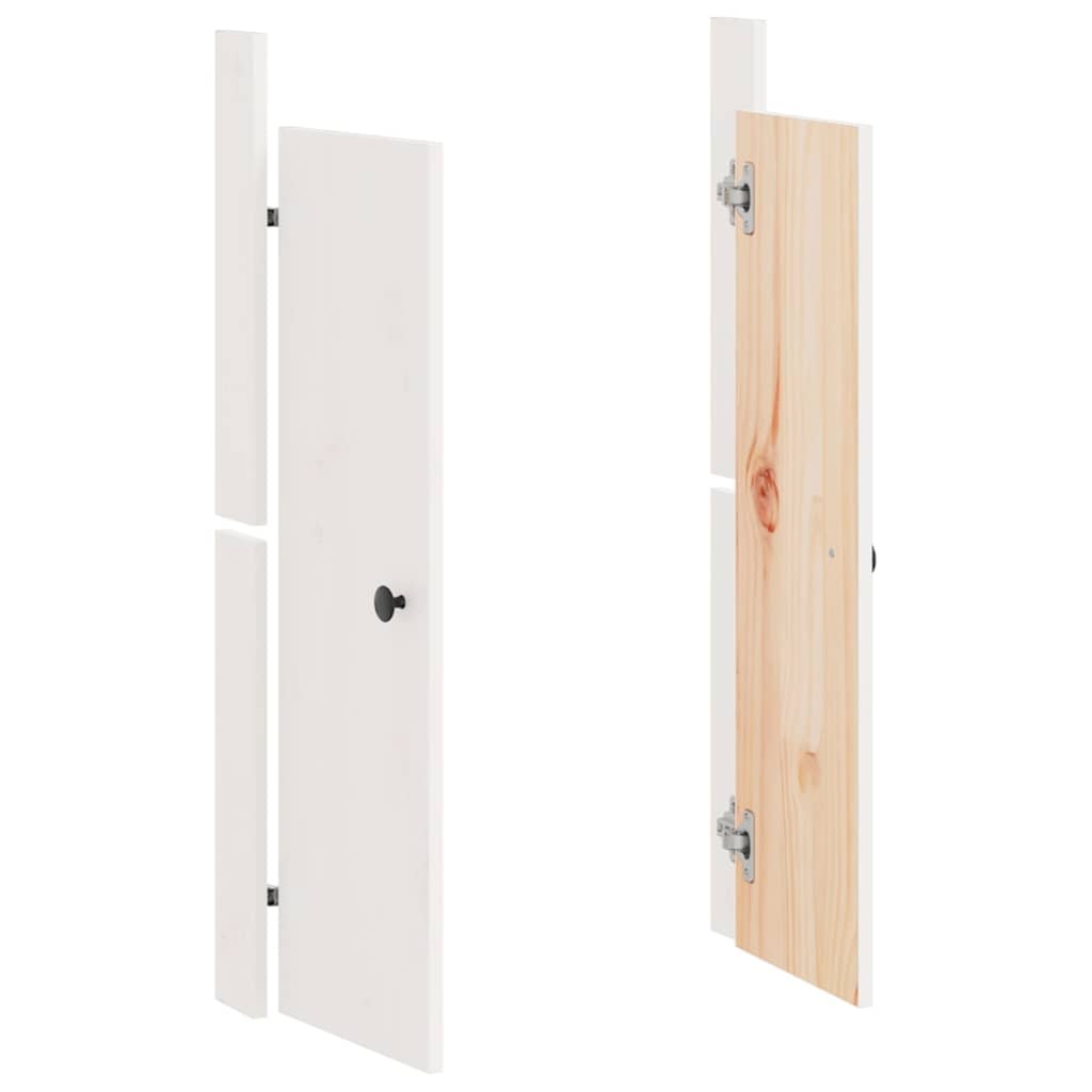 Vidaxl Portes de placard cuisine extérieure bois pin blanc - 32% de remise