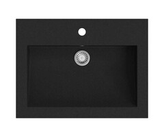 Vidaxl Vasque de salle de bain en granit noir 600x450 mm - 35% de remise