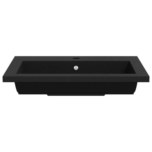 Vidaxl Vasque de salle de bain en granit noir 600x450 mm - 35% de remise