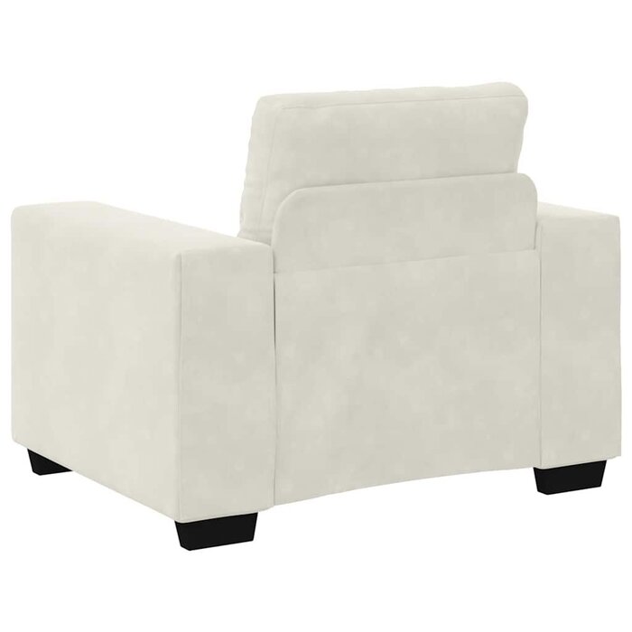 Vidaxl Fauteuil relax XL en velours crème - 35% de remise